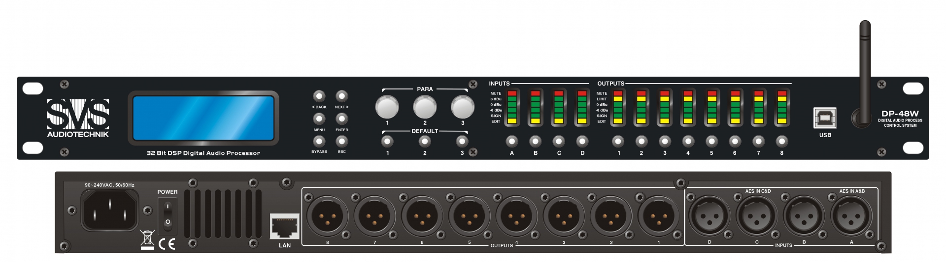 SVS Audiotechnik DP-48W Цифровой процессор: 4 входа 8 выходов в Ставропольском крае