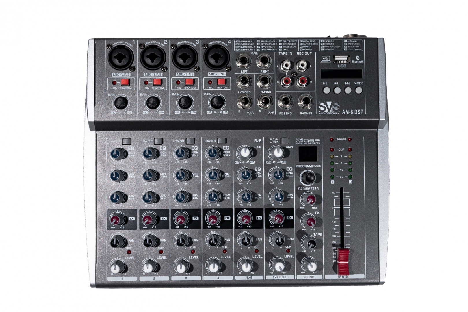 SVS Audiotechnik mixers AM-8 DSP Микшерный пульт аналоговый, 8-канальный в Ставропольском крае